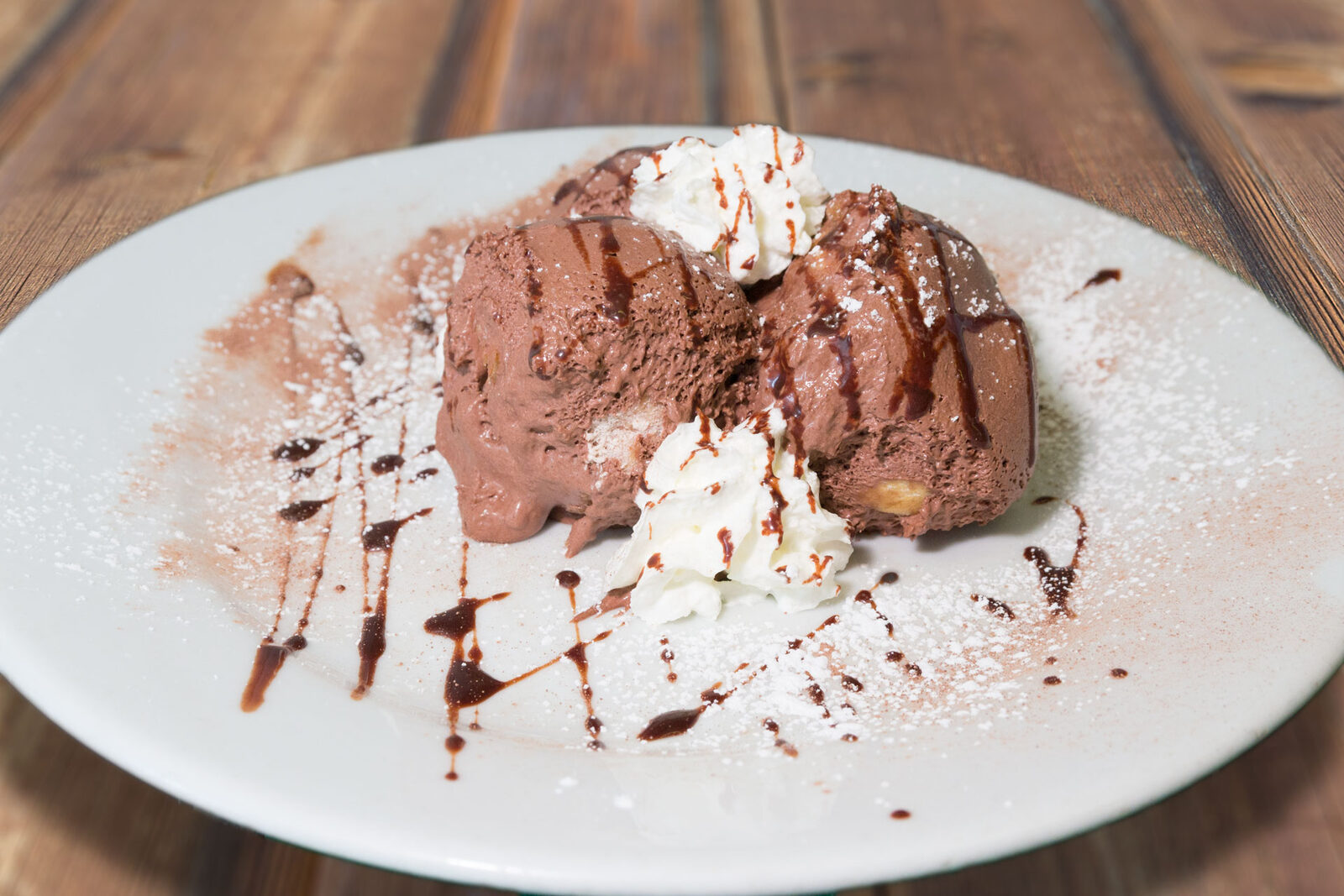 Chocolate profiteroles